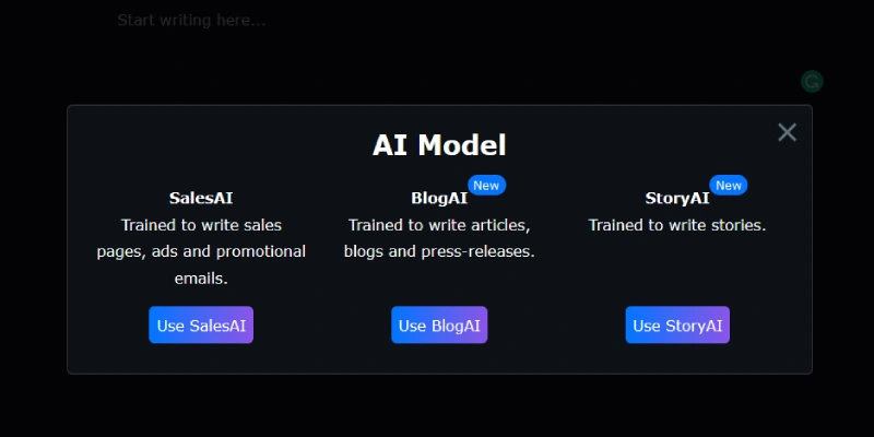 ClosersCopy AI Models