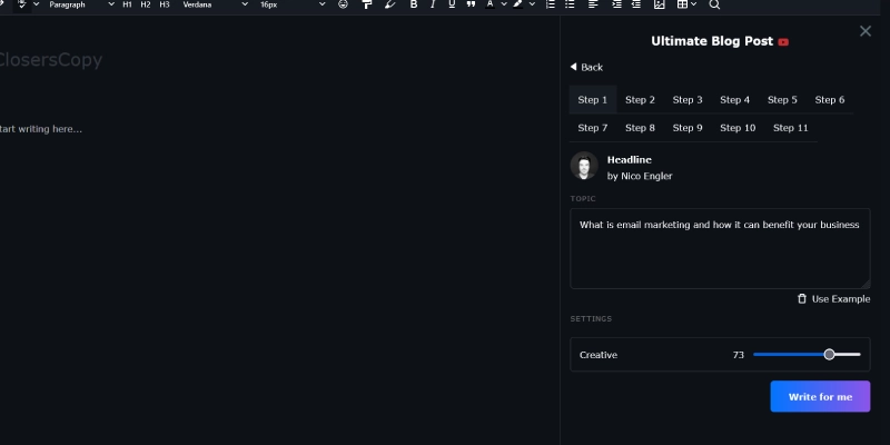 ClosersCopy workflows