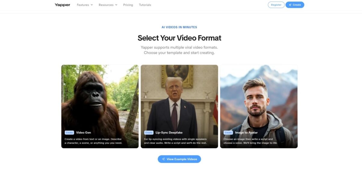 Yapper Review: Your AI-Powered Secret Weapon for Viral Content 2 Yapper create viral videos