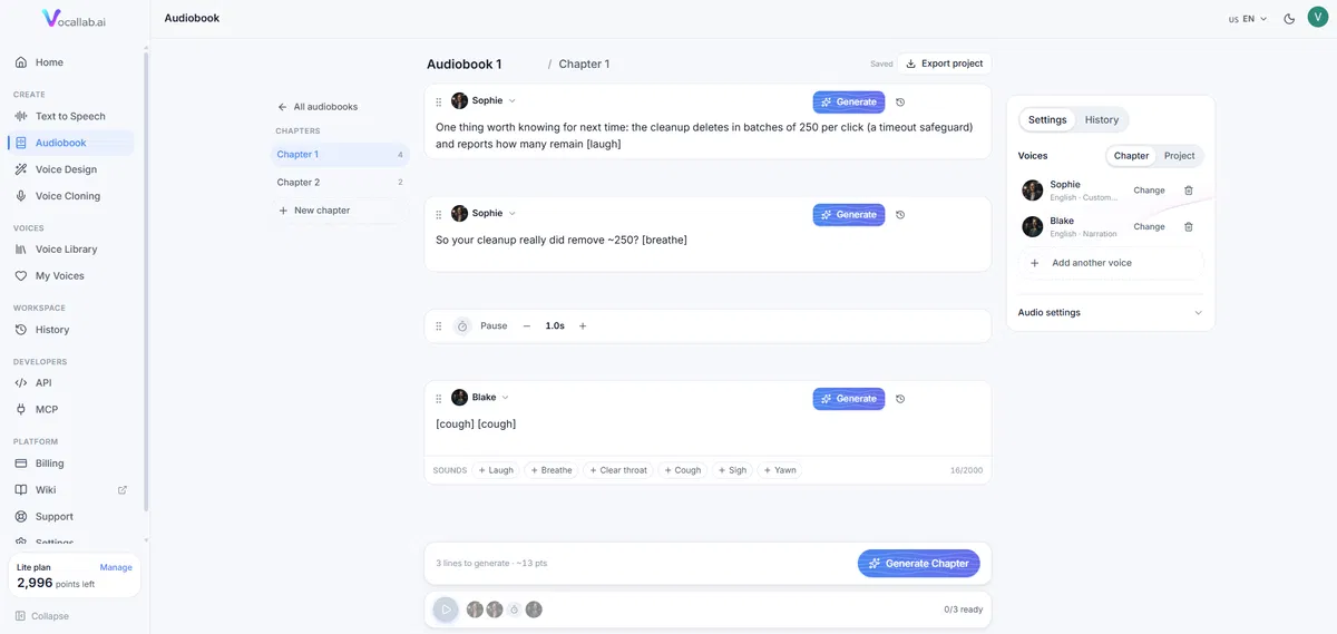 VocalLab ai voice design