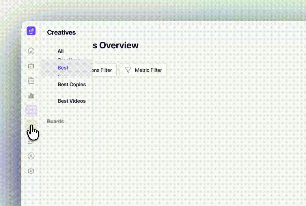 Growify Review 2026: AI Ad Tracker for Better ROAS 2 Growify creative analytics showing ad creative performance