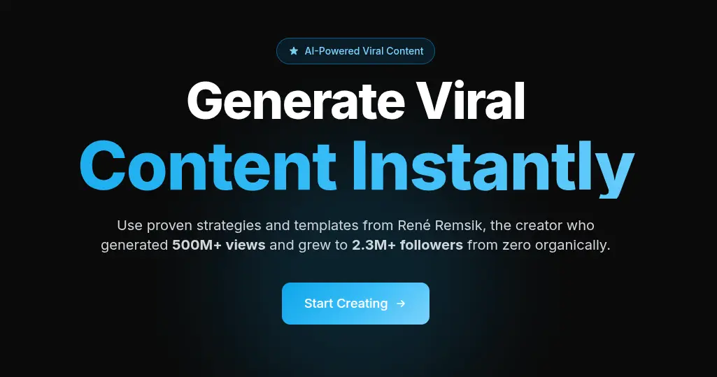 ViralSky social media content screenshots