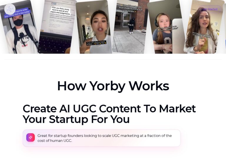 Yorby AI features showing How Yorby Works section