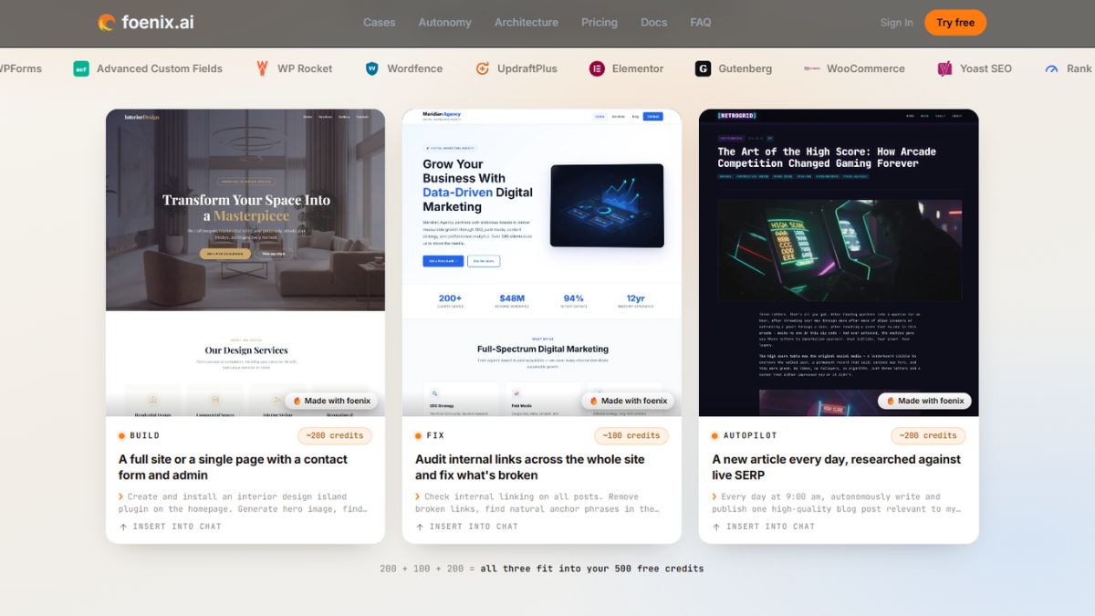 foenix ai wordpress agent