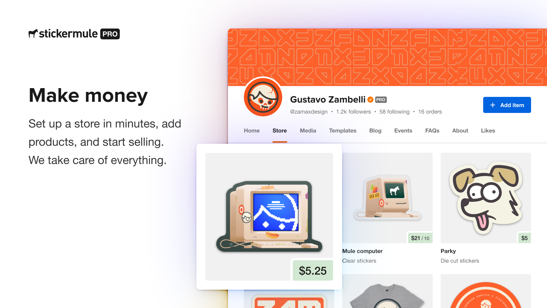 Sticker Mule Pro Stores creator profile