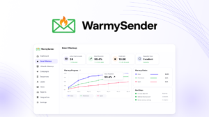 WarmySender cold email dashboard hero showing campaigns, warmup and Bounce Shield